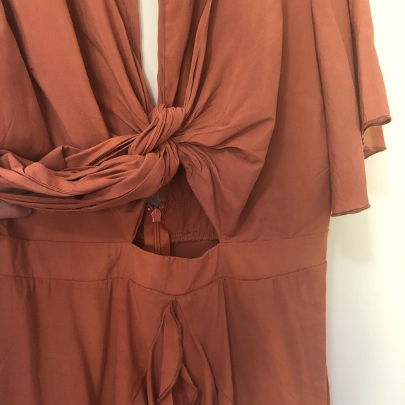 Ally brown short playsuit / romper size 8 - Picture 4 of 11